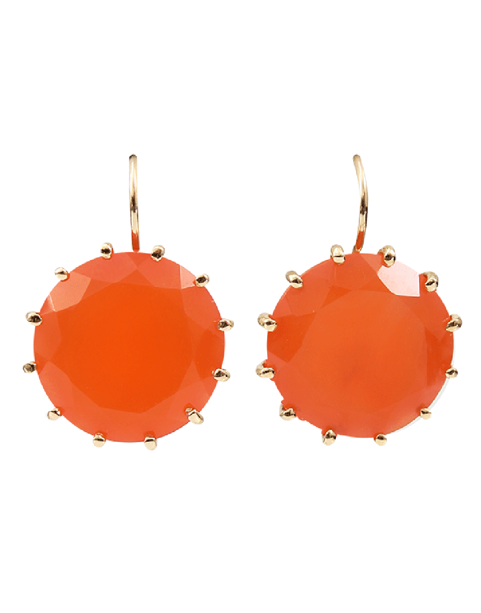 ANDREA FOHRMAN-Carnelian Drop Earrings-YELLOW GOLD