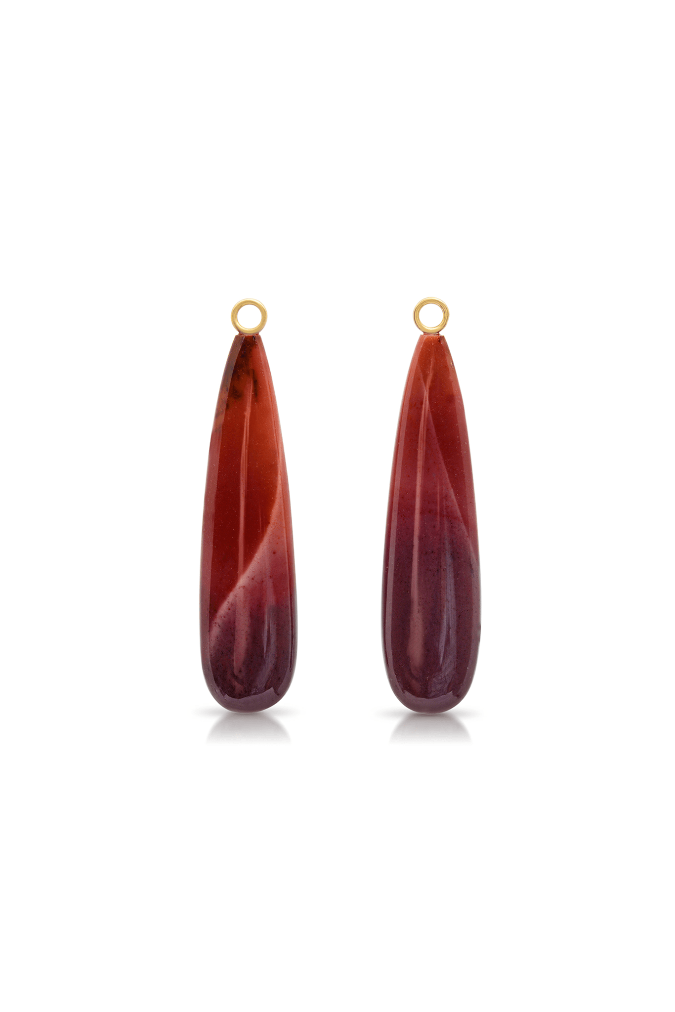 ANDREA FOHRMAN-Mookaite Jasper Large Briolettes-YELLOW GOLD