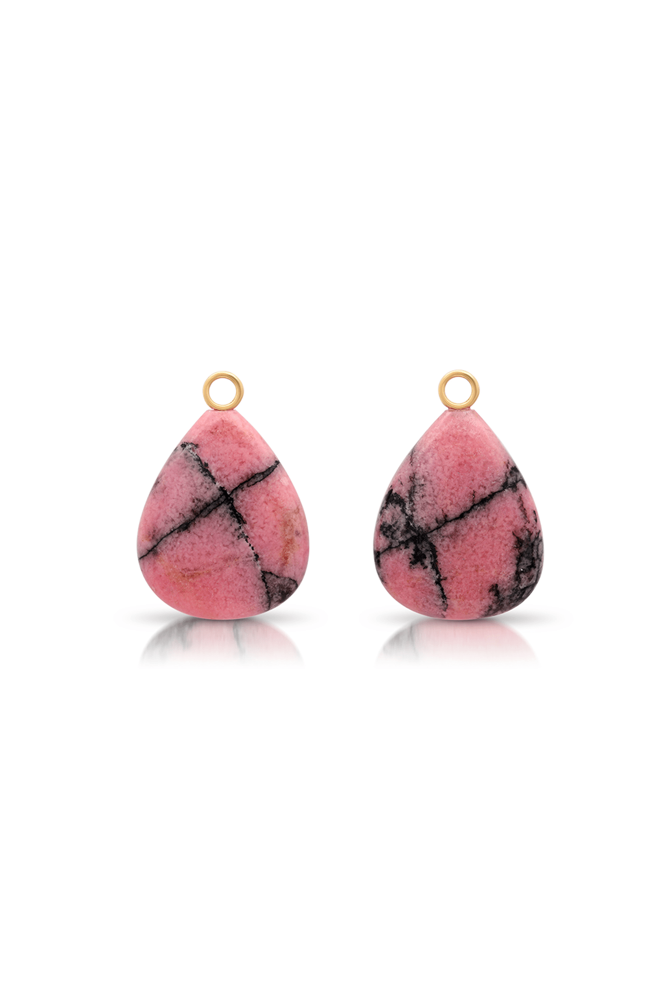 ANDREA FOHRMAN-Rhodonite Briolettes-YELLOW GOLD