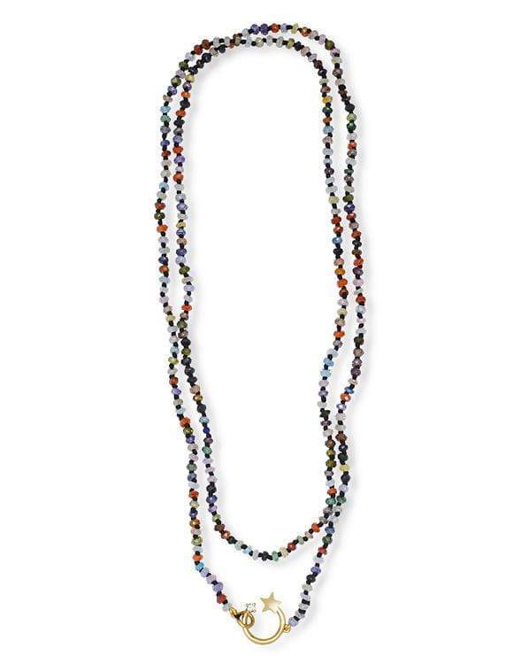 ANDREA FOHRMAN-Multi Quartz Shooting Star Necklace-YELLOW GOLD