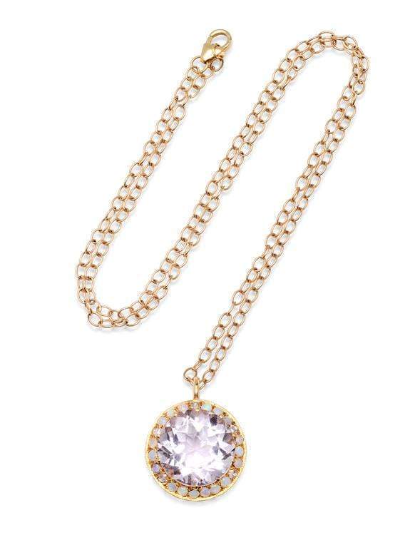 ANDREA FOHRMAN-Rose de France Opal Necklace-YELLOW GOLD