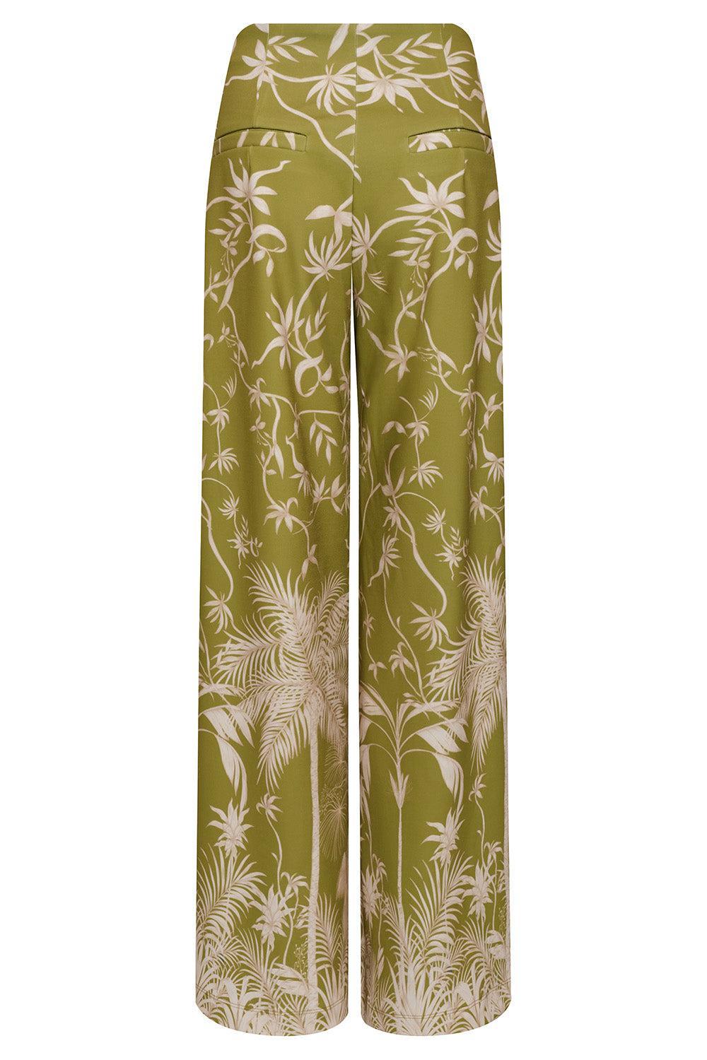 Con Ella Pant-GREEN-0-CLOTHINGPANTWIDE LEG-ANDRES OTALORA
