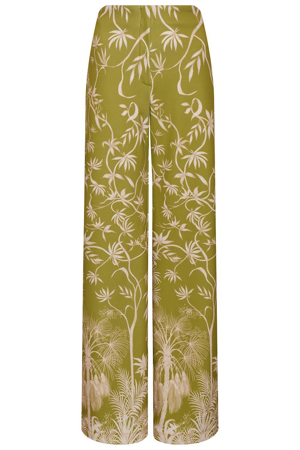  Con Ella Pant-GREEN-0-CLOTHINGPANTWIDE LEG-ANDRES OTALORA 