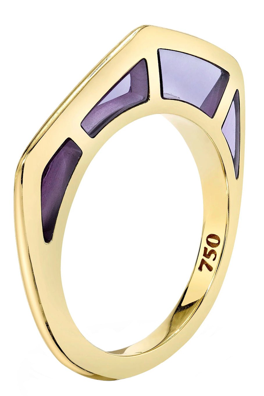 ANDY LIF-Amethyst Cobra Ring-YELLOW GOLD