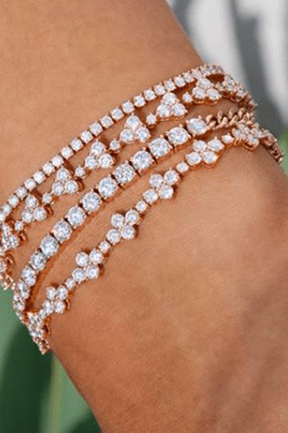 Vivi Diamond Tennis Bracelet-WHITE GOLD-JEWELRYFINE JEWELBRACELET O-ANITA KO