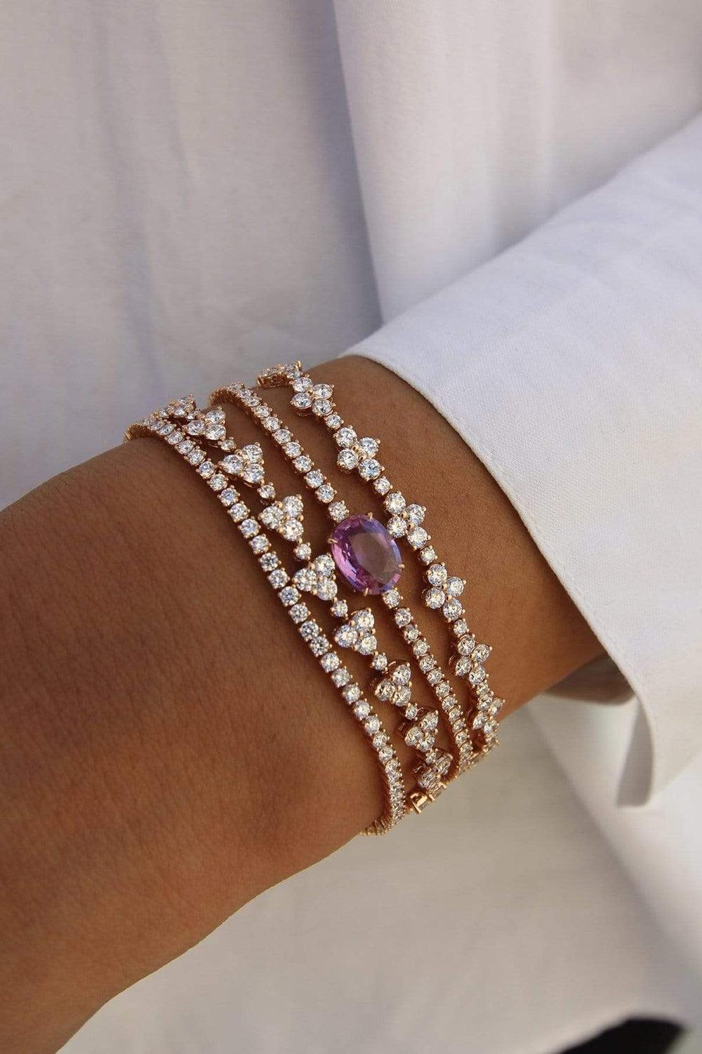 Vivi Diamond Tennis Bracelet-WHITE GOLD-JEWELRYFINE JEWELBRACELET O-ANITA KO