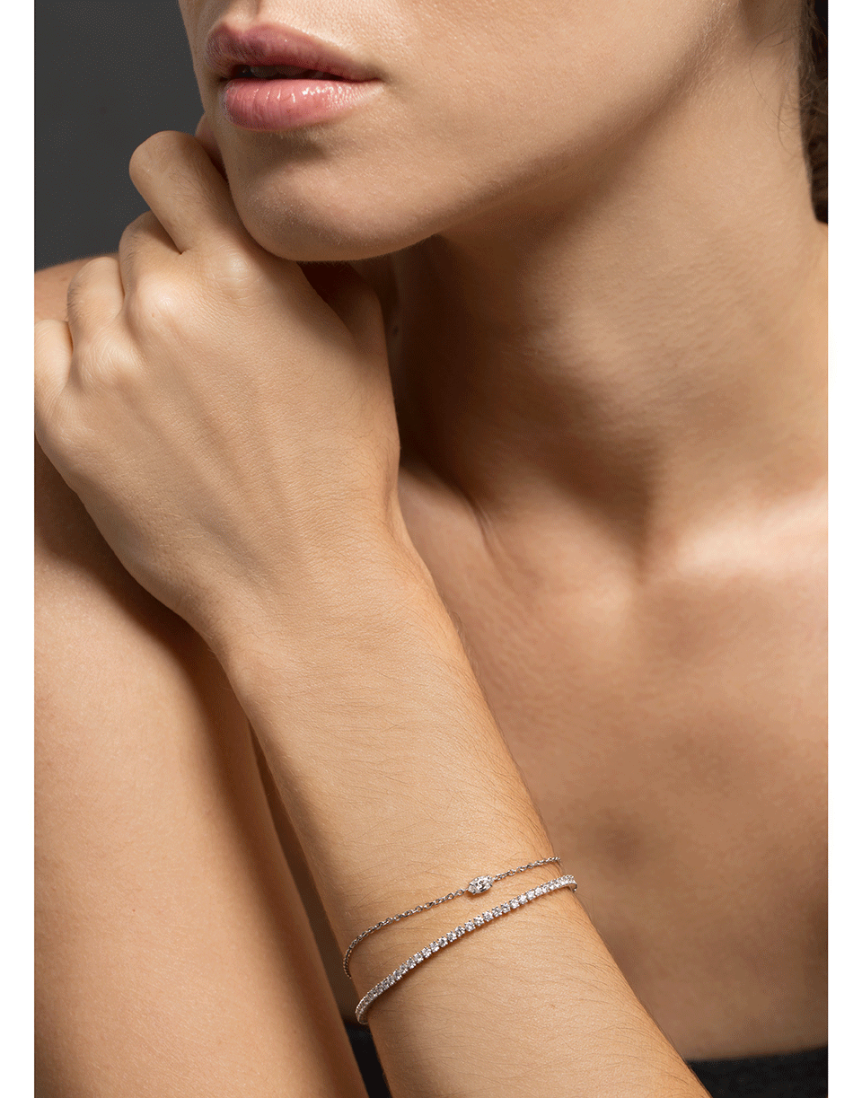 ANITA KO-Hepburn Diamond Bracelet-WHITE GOLD