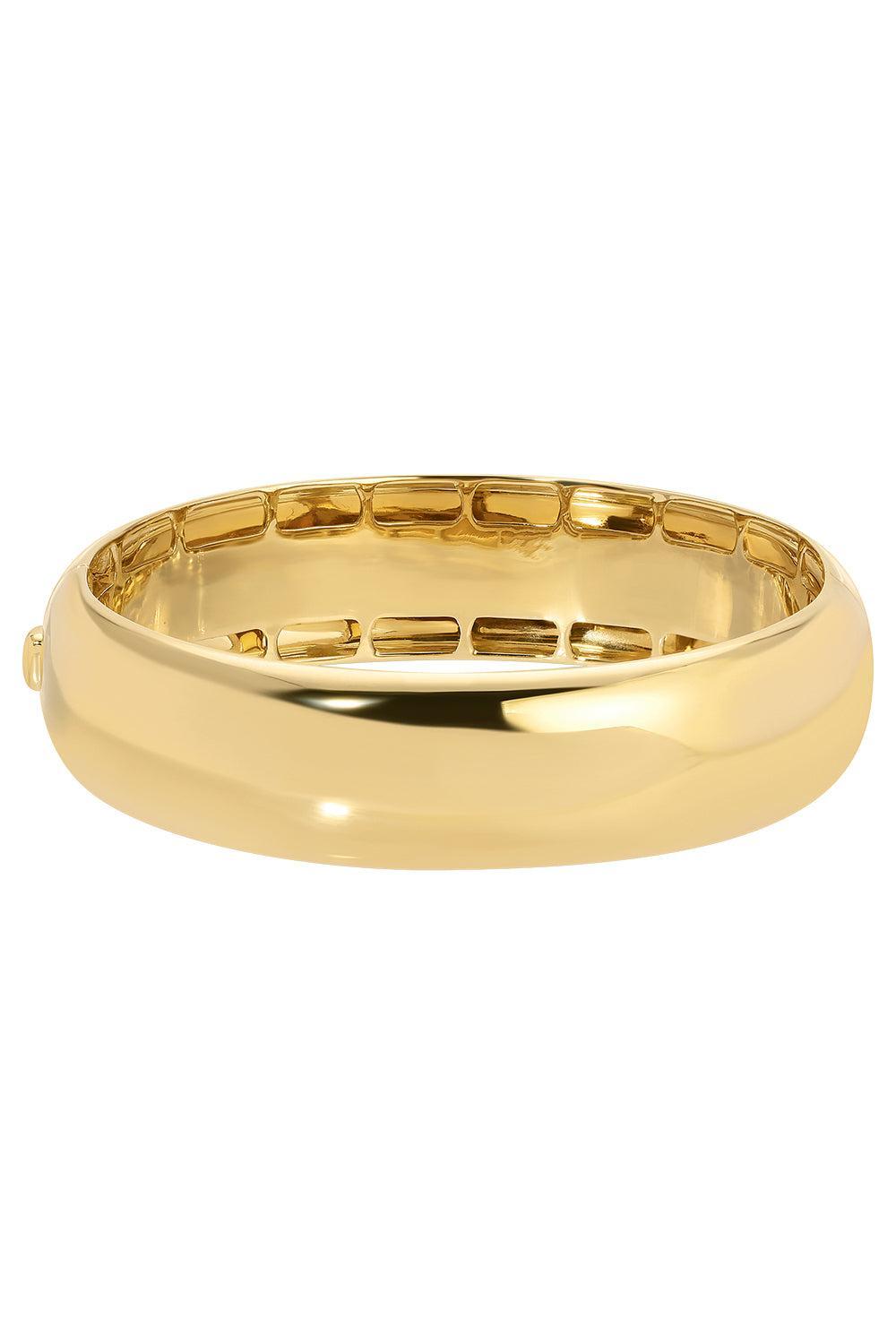 Cosmo Oval Bangle Bracelet-YELLOW GOLD-JEWELRYFINE JEWELBRACELET O-ANITA KO