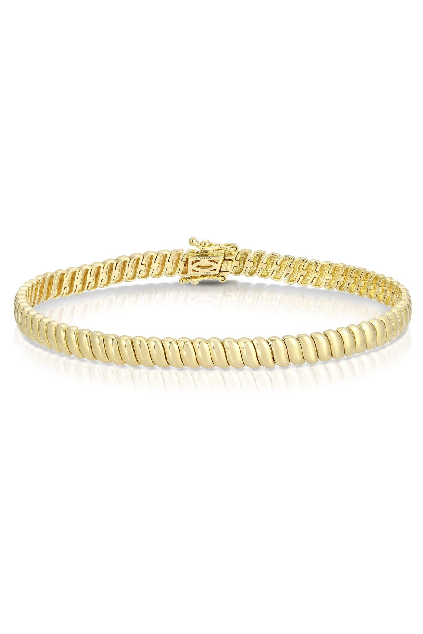 ANITA KO-Thin Zoe Bracelet-YELLOW GOLD