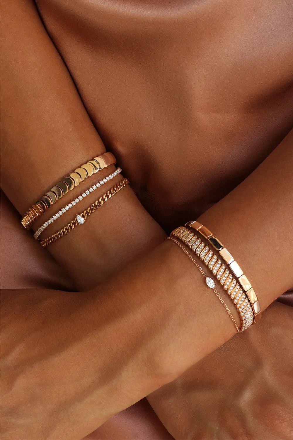 ANITA KO-Zoe Diamond Bracelet-YELLOW GOLD