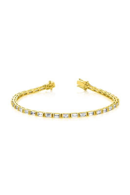 ANITA KO-Baguette Diamond Bracelet-YELLOW GOLD