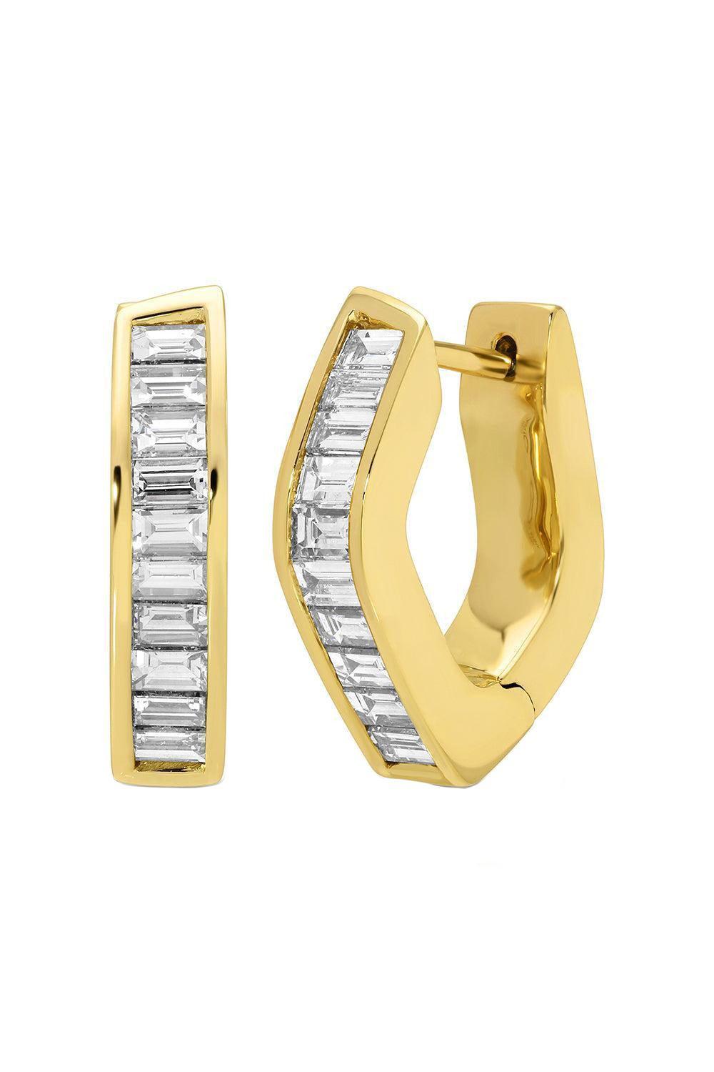 Diamond Classic Georgie Hoop Earrings-YELLOW GOLD-JEWELRYFINE JEWELEARRING-ANITA KO