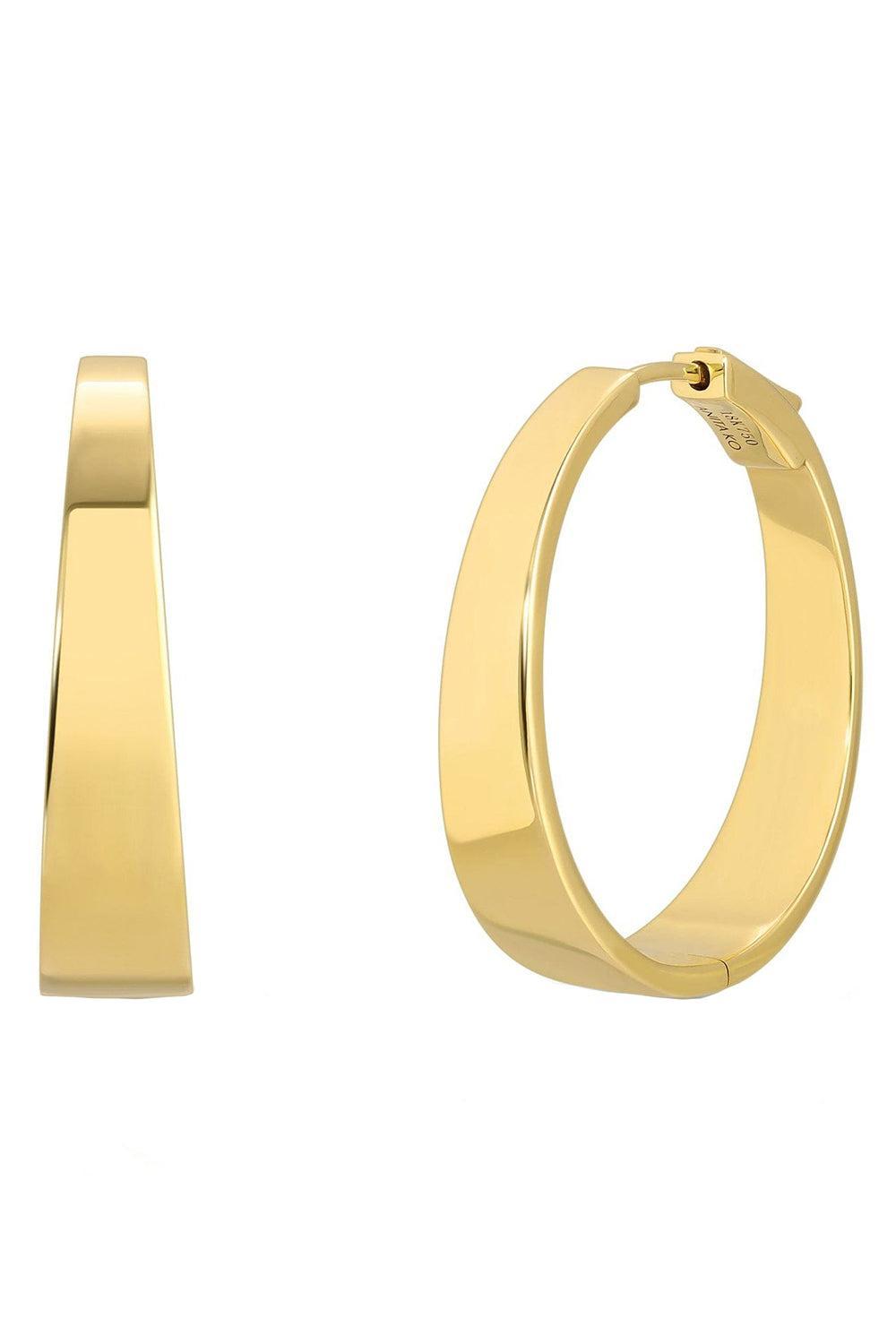 Large Meryl Hoops-YELLOW GOLD-JEWELRYFINE JEWELEARRING-ANITA KO