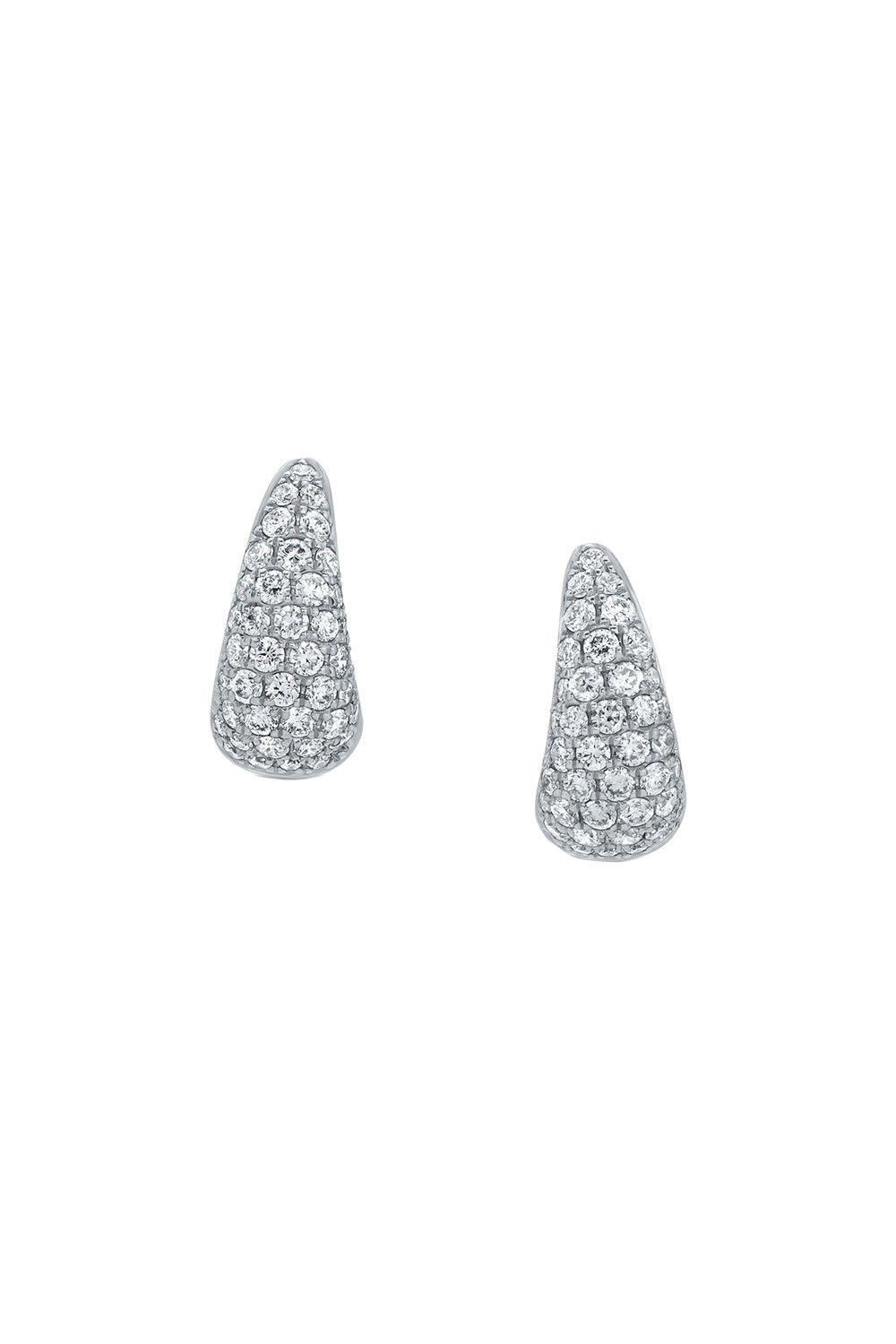 Diamond Baby Claw Earrings-WHITE GOLD-JEWELRYFINE JEWELEARRING-ANITA KO