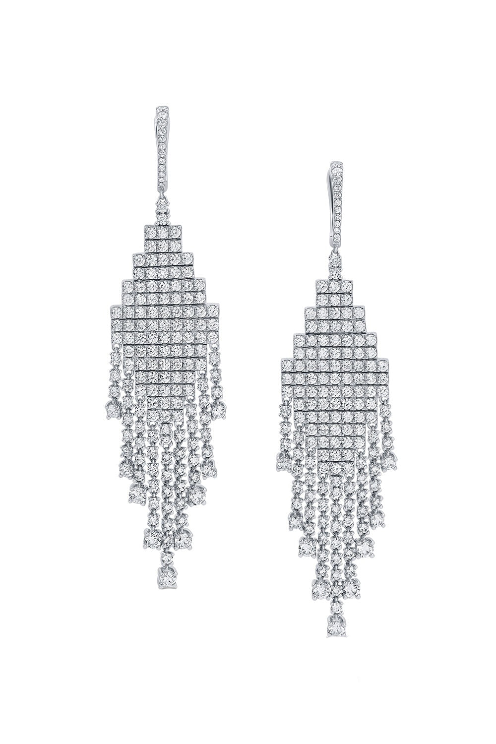 Diamond Edie Earrings-WHITE GOLD-JEWELRYFINE JEWELEARRING-ANITA KO