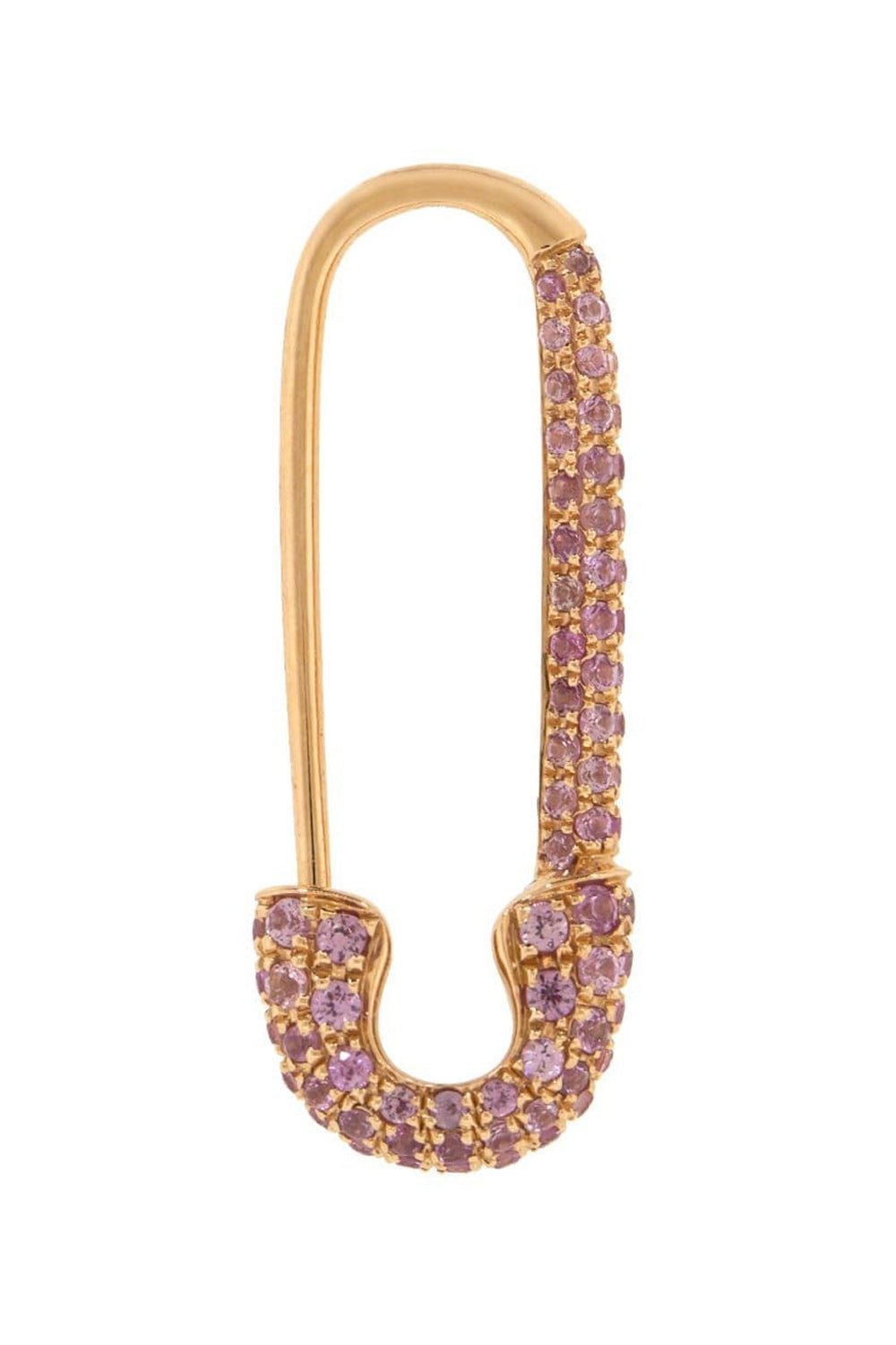 ANITA KO-Pink Sapphire Safety Pin Left Earring-