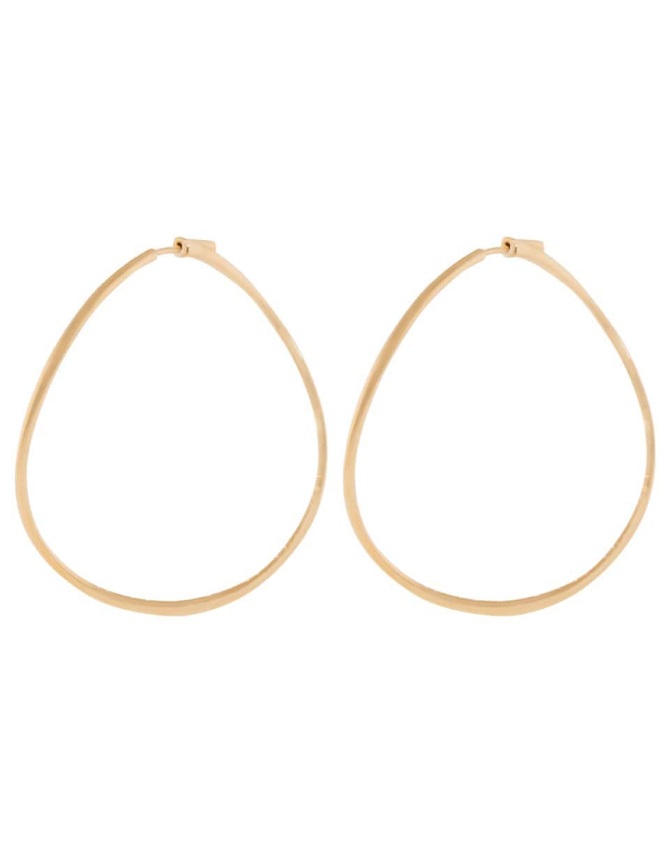 ANITA KO-Rose Gold Twisted Hoop Earrings-ROSE GOLD
