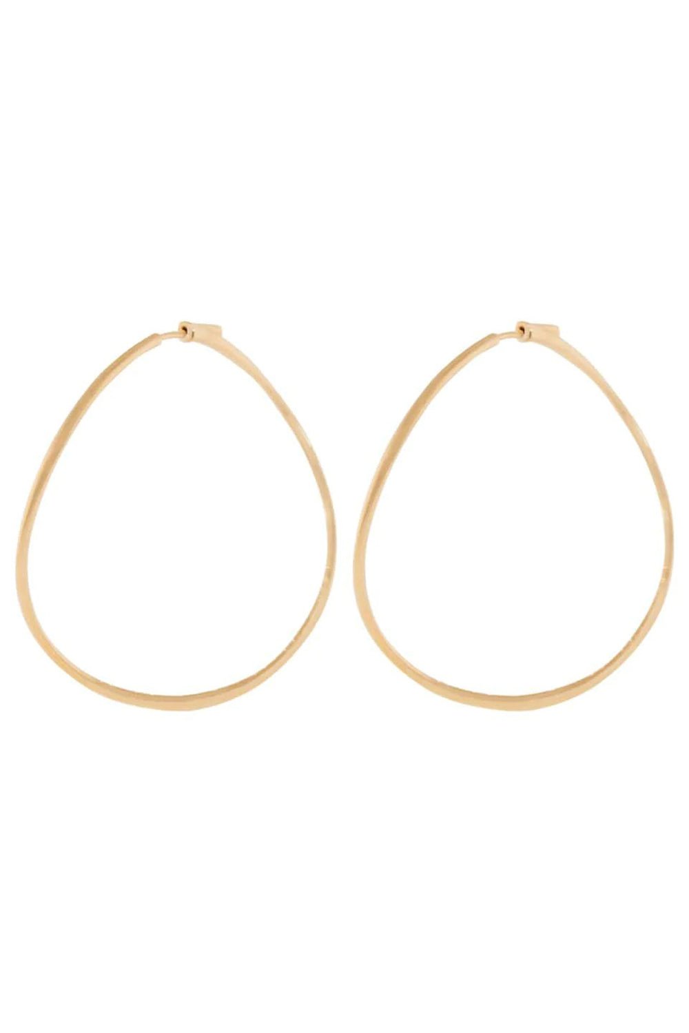 ANITA KO-Rose Gold Twisted Hoop Earrings-ROSE GOLD