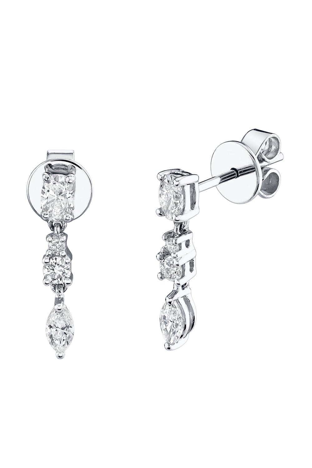 ANITA KO-Maya Drop Earrings-WHITE GOLD