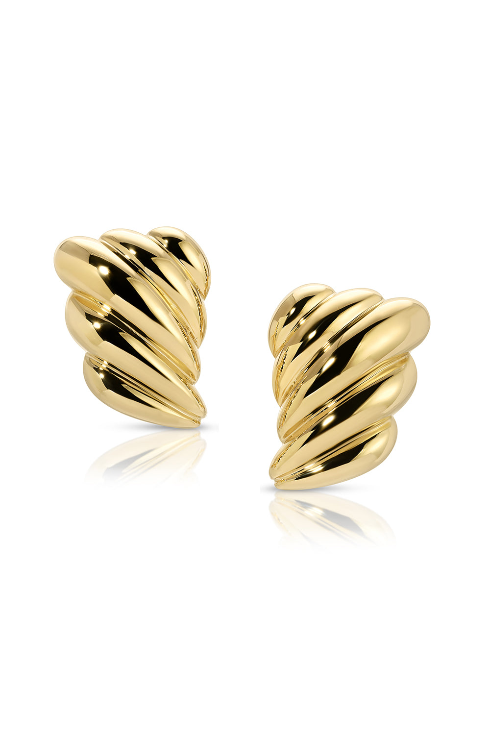 Croissant Earrings-YELLOW GOLD-JEWELRYFINE JEWELEARRING-ANITA KO