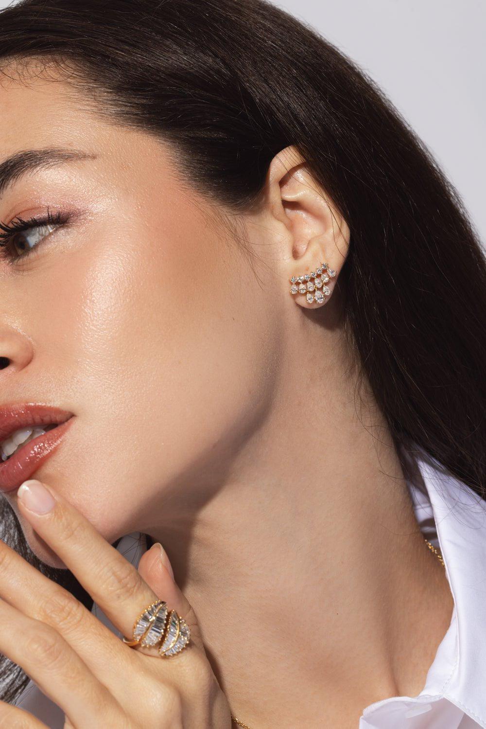 ANITA KO-Daphne Earrings-YELLOW GOLD