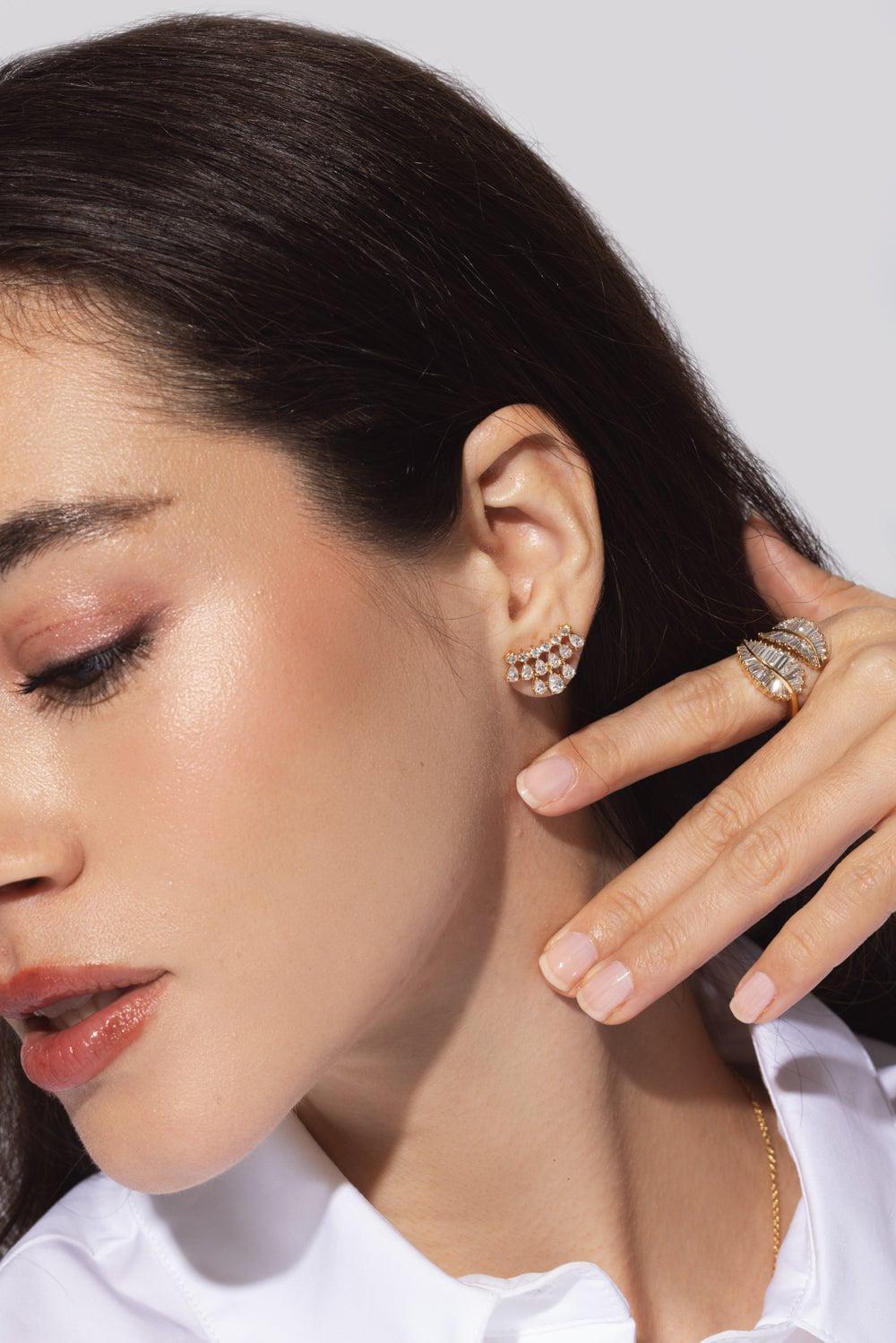 ANITA KO-Daphne Earrings-YELLOW GOLD