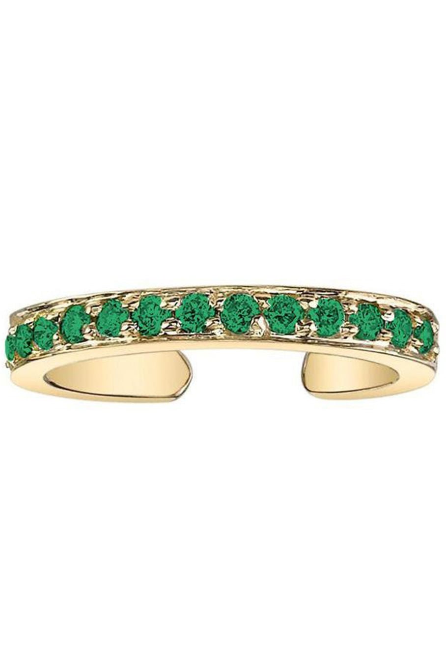 ANITA KO-Emerald Ear Cuff-YELLOW GOLD