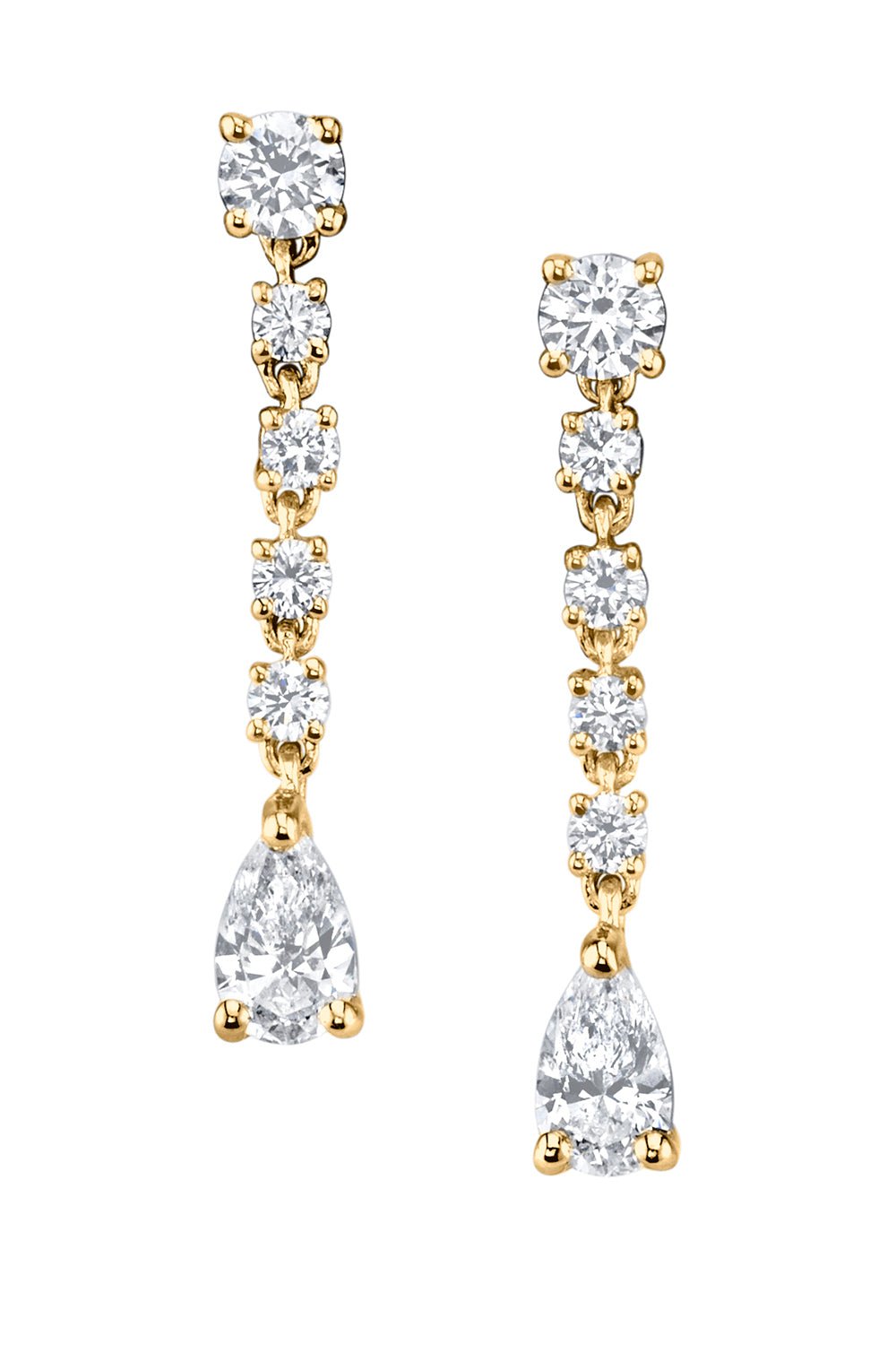 ANITA KO-Small Rope Diamond Earrings-YELLOW GOLD