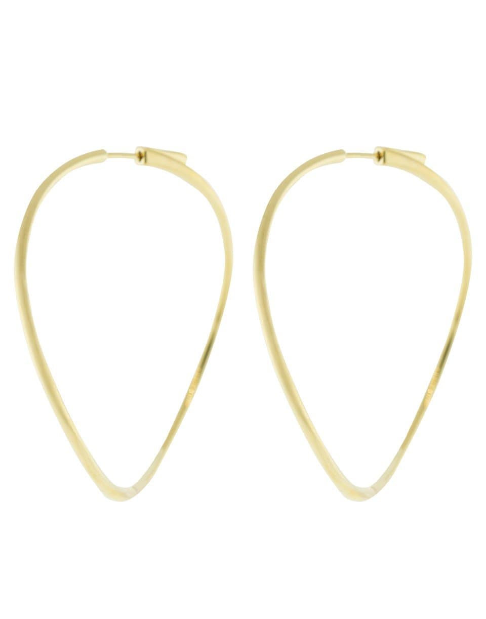 ANITA KO-Yellow Gold Twisted Hoop Earrings-YELLOW GOLD