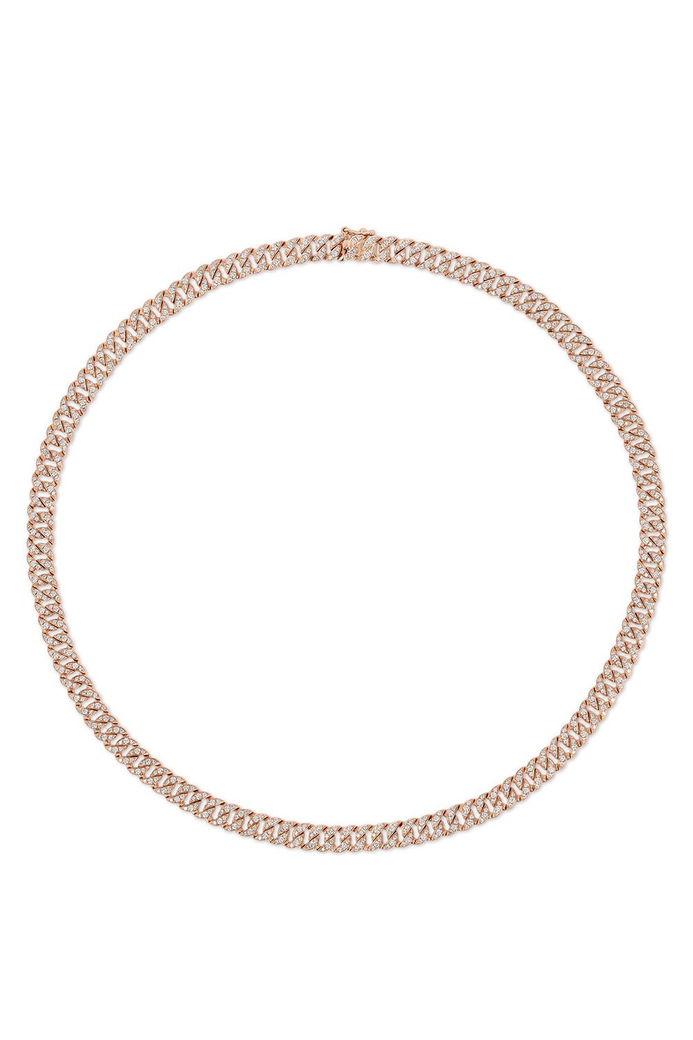 ANITA KO-Small Havana Diamond Choker Necklace-ROSE GOLD