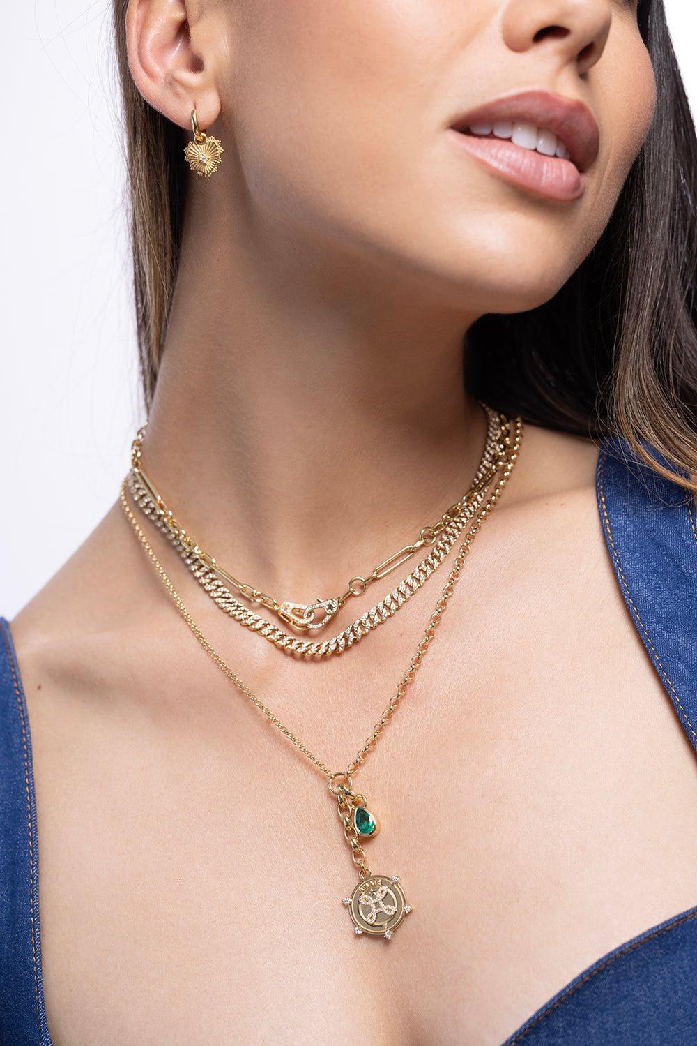 ANITA KO-Diamond Havana Choker Necklace-YELLOW GOLD
