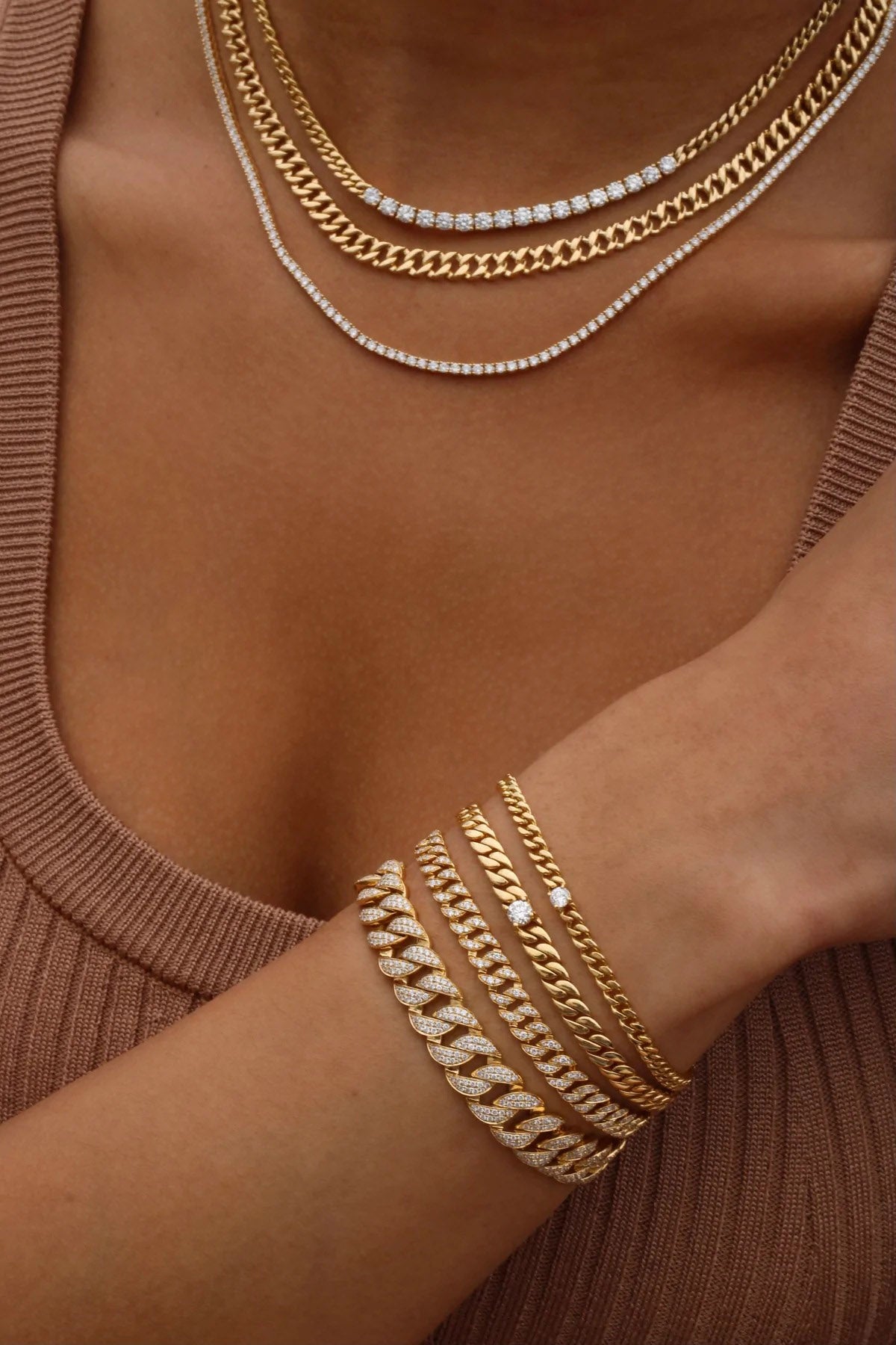 ANITA KO-Hepburn Diamond Choker Necklace-YELLOW GOLD