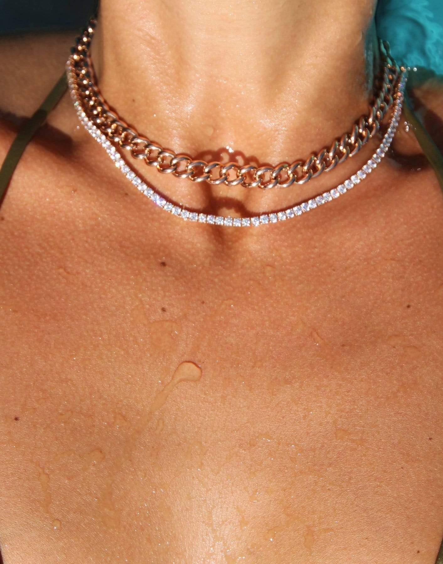 ANITA KO-Naples Chain Link Choker-YELLOW GOLD