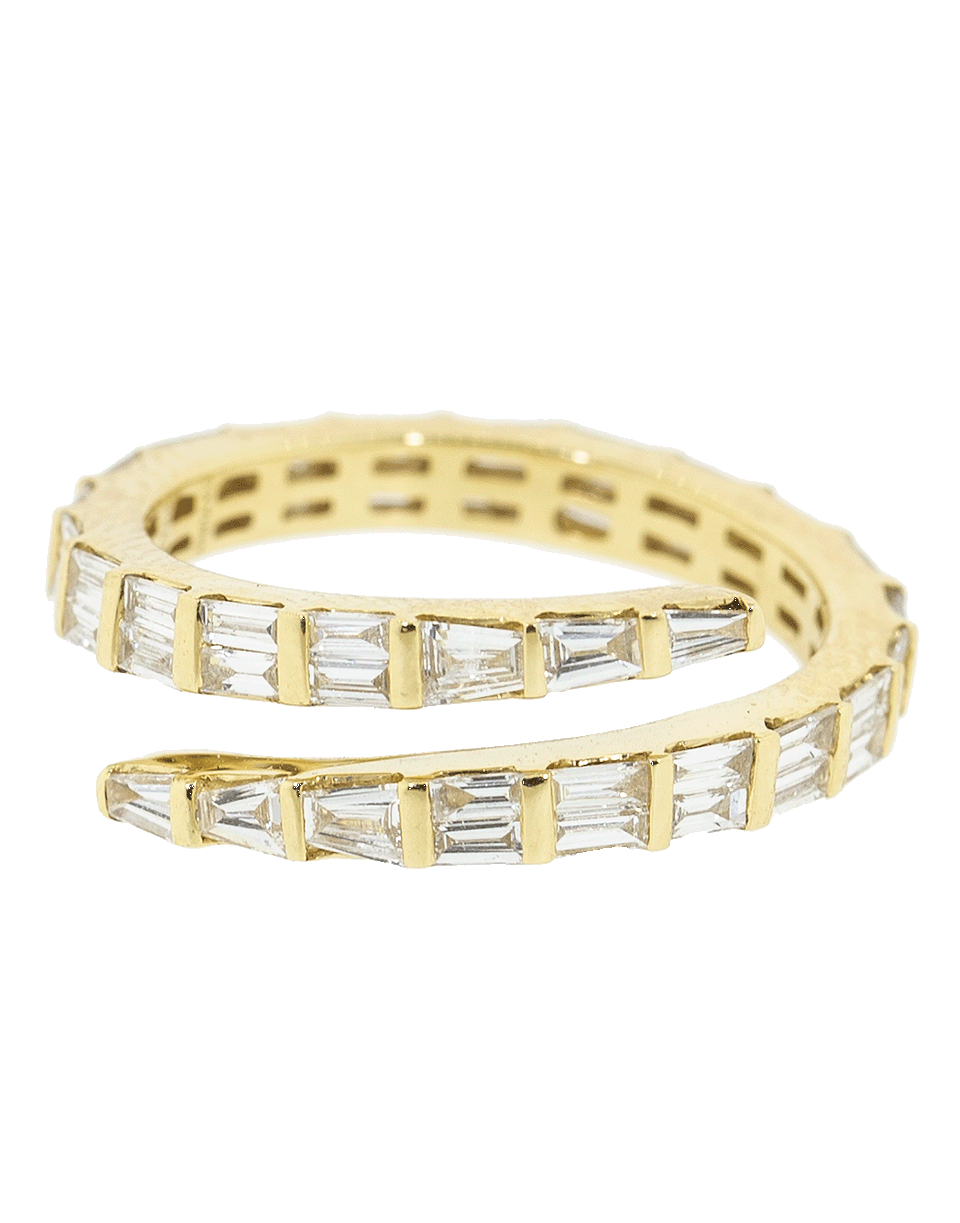 ANITA KO-Two Row Diamond Coil Ring-YELLOW GOLD