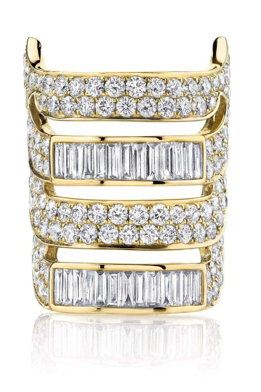 ANITA KO-Diamond Bondage Ring-YELLOW GOLD