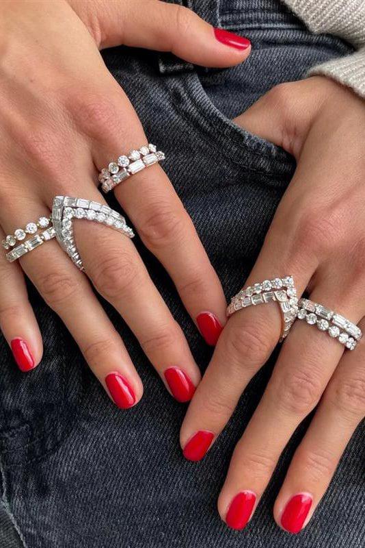 ANITA KO-V Baguette Ring-