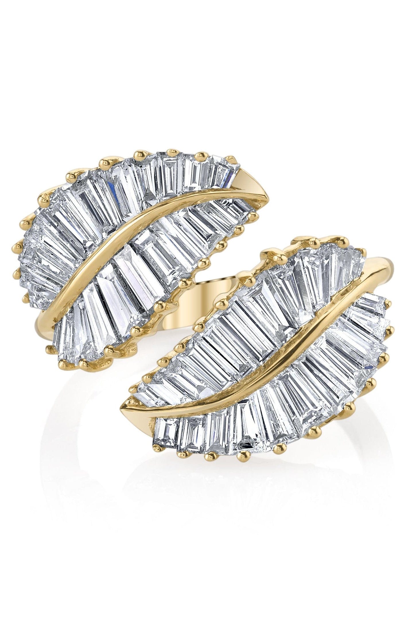 ANITA KO-Yellow Gold Classic Palm Leaf Diamond Ring-YELLOW GOLD