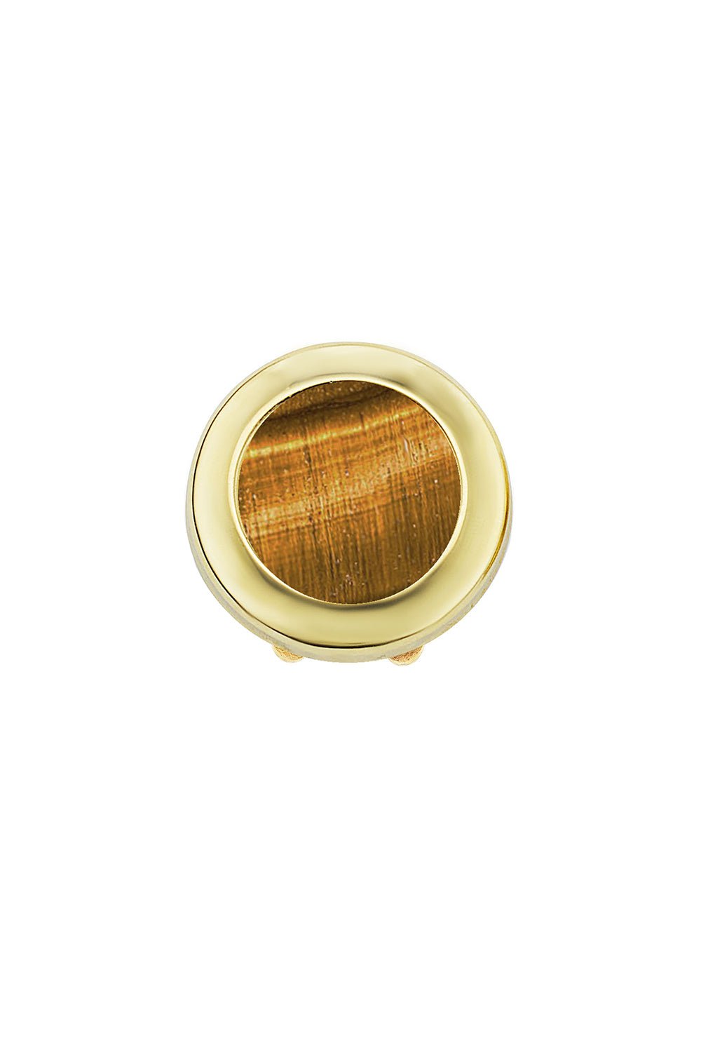 ANNA MACCIERI ROSSI-Tigers Eye Button Cover-YELLOW GOLD