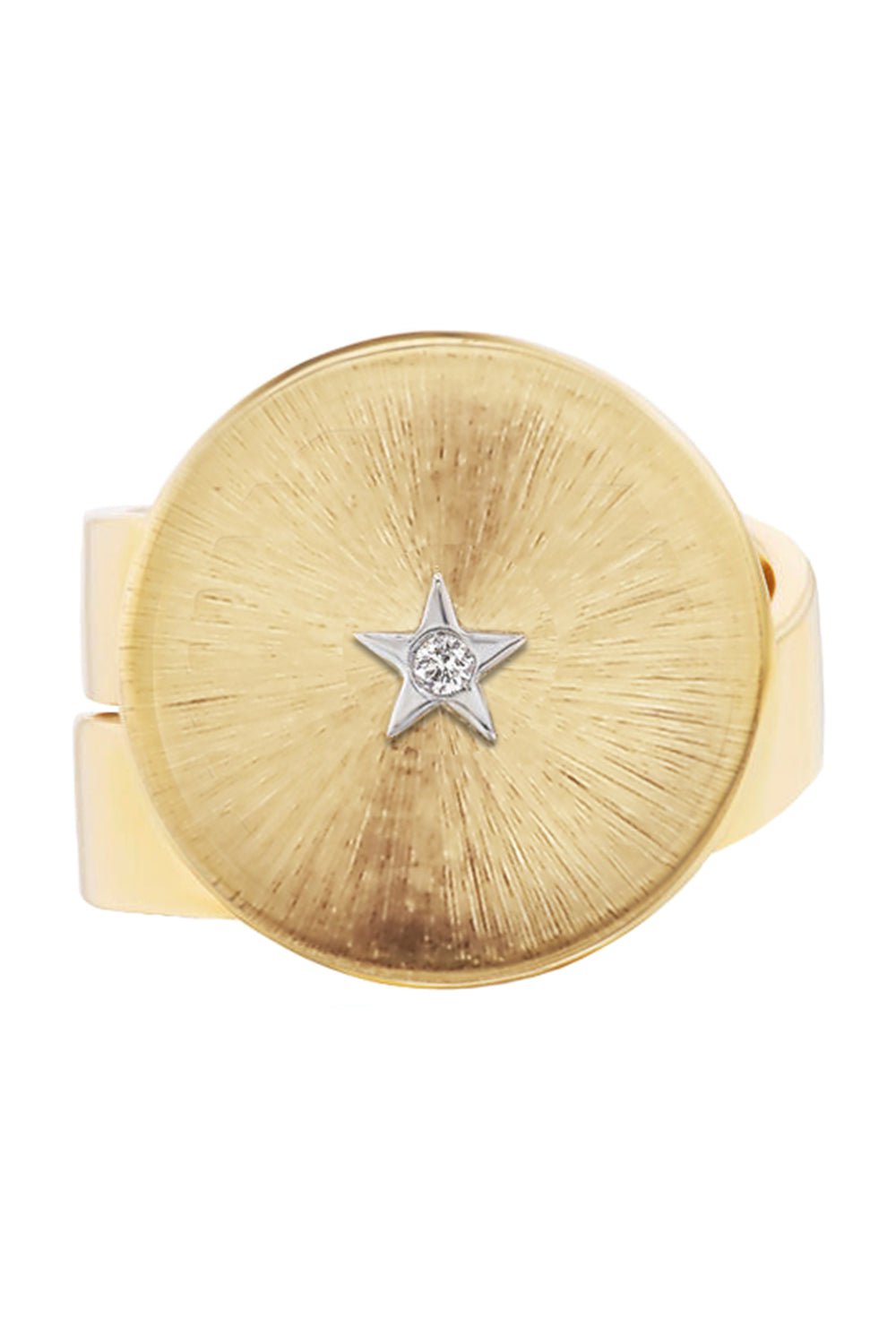 ANNA MACCIERI ROSSI-Ora Star Disk Ring-YELLOW GOLD