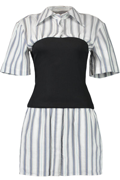 anna quan black and white dress Reiss Marcia Ivory Anna Quan Linen-Jersey Strapless Maxi Dress