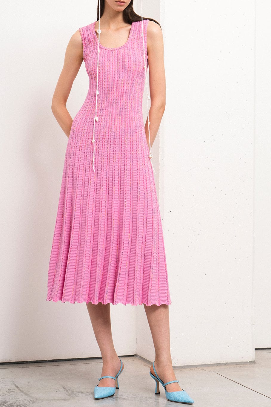 ANTONINO VALENTI-Sara Sleeveless Dress - Pink Lilac-