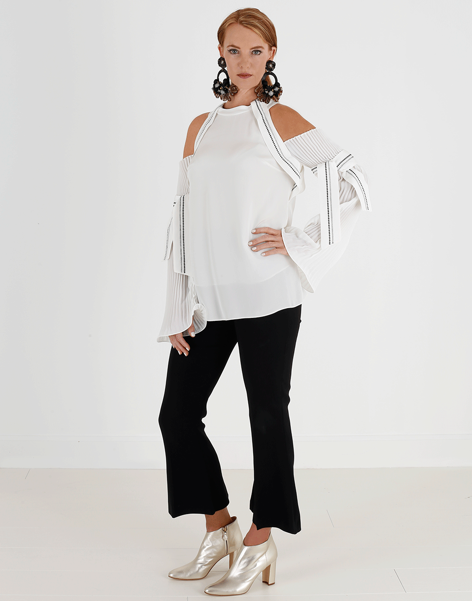 ANTONIO BERARDI-Cropped Flared Pant-