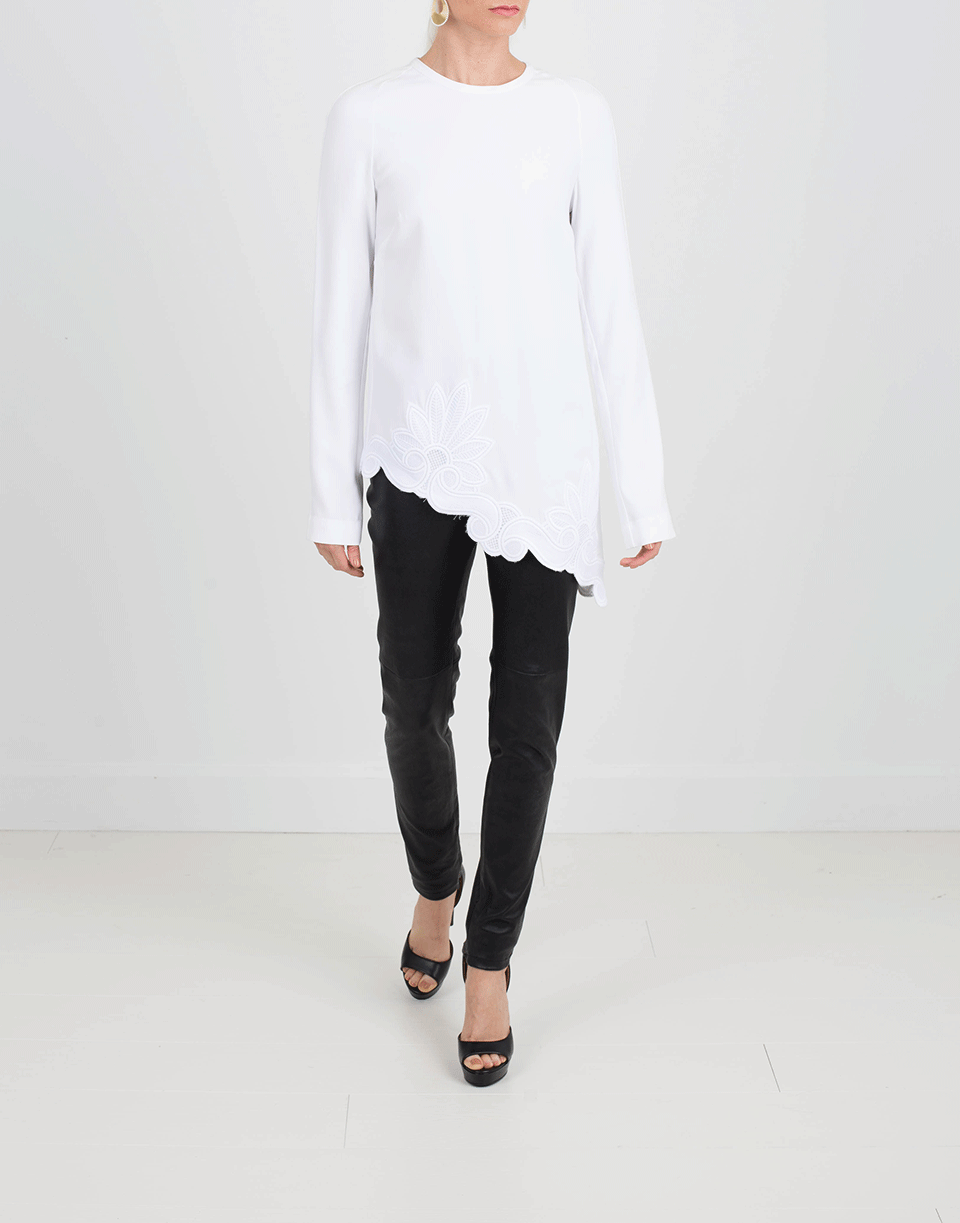 ANTONIO BERARDI-Lace Hem Tunic-