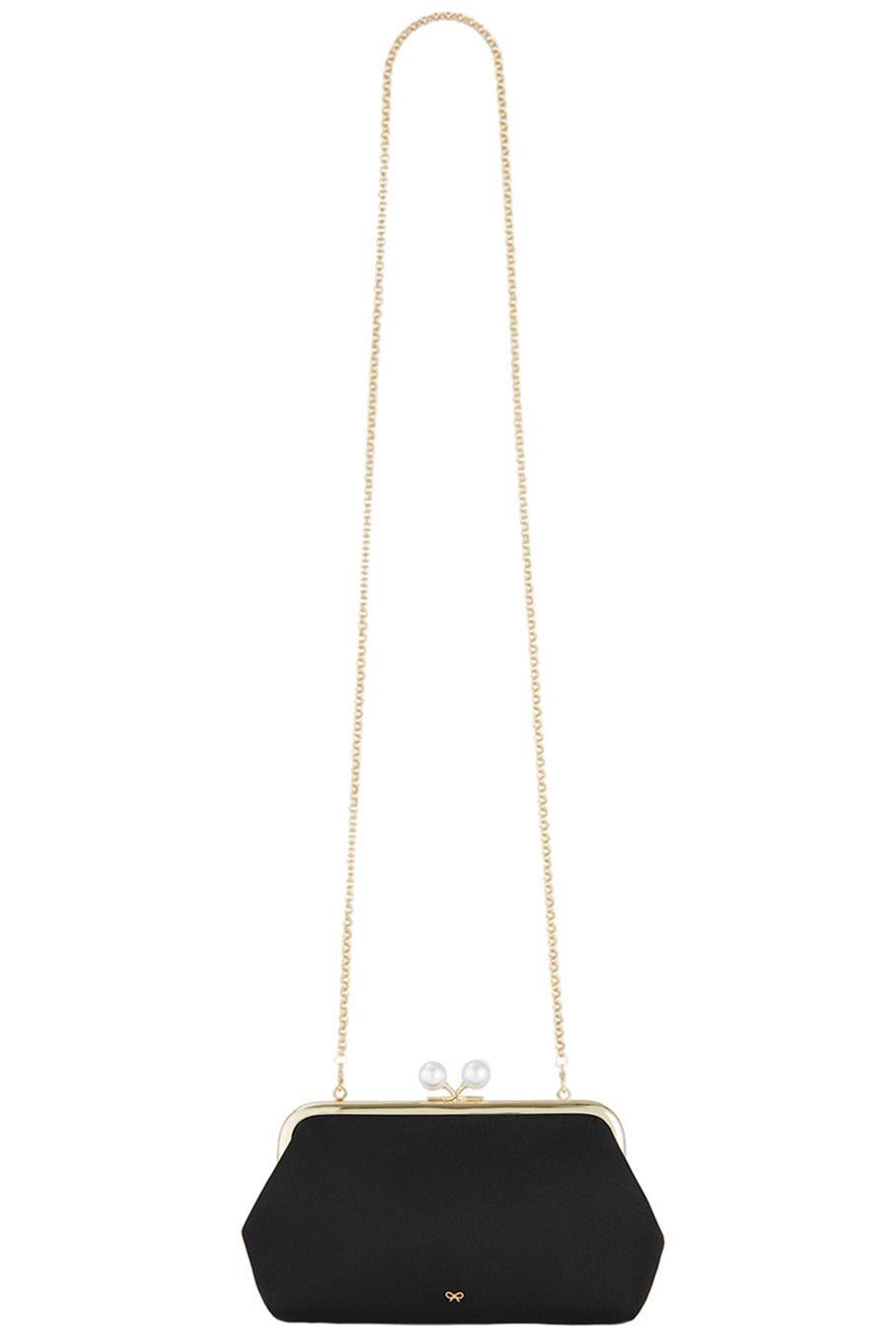 ANYA HINDMARCH-Maud Pearls Clutch - Black-BLACK