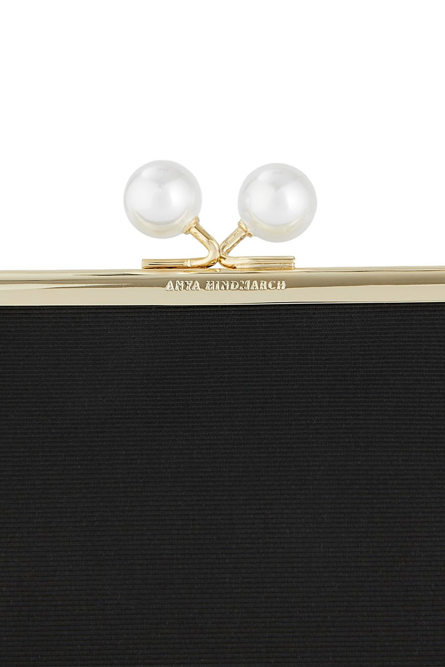 ANYA HINDMARCH-Maud Pearls Clutch - Black-BLACK
