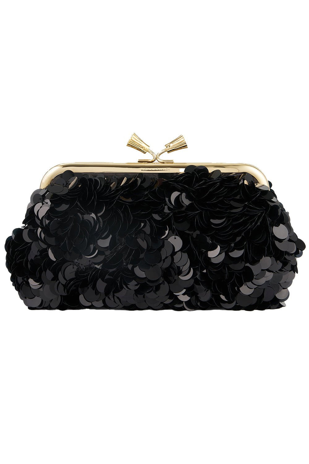 Maud Tassel Clutch - Anthracite-BLACK-O/S-HANDBAGCLUTCHES-ANYA HINDMARCH