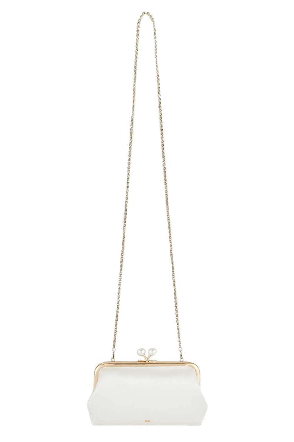 ANYA HINDMARCH-Maud Pearl Clutch - Chalk-IVORY