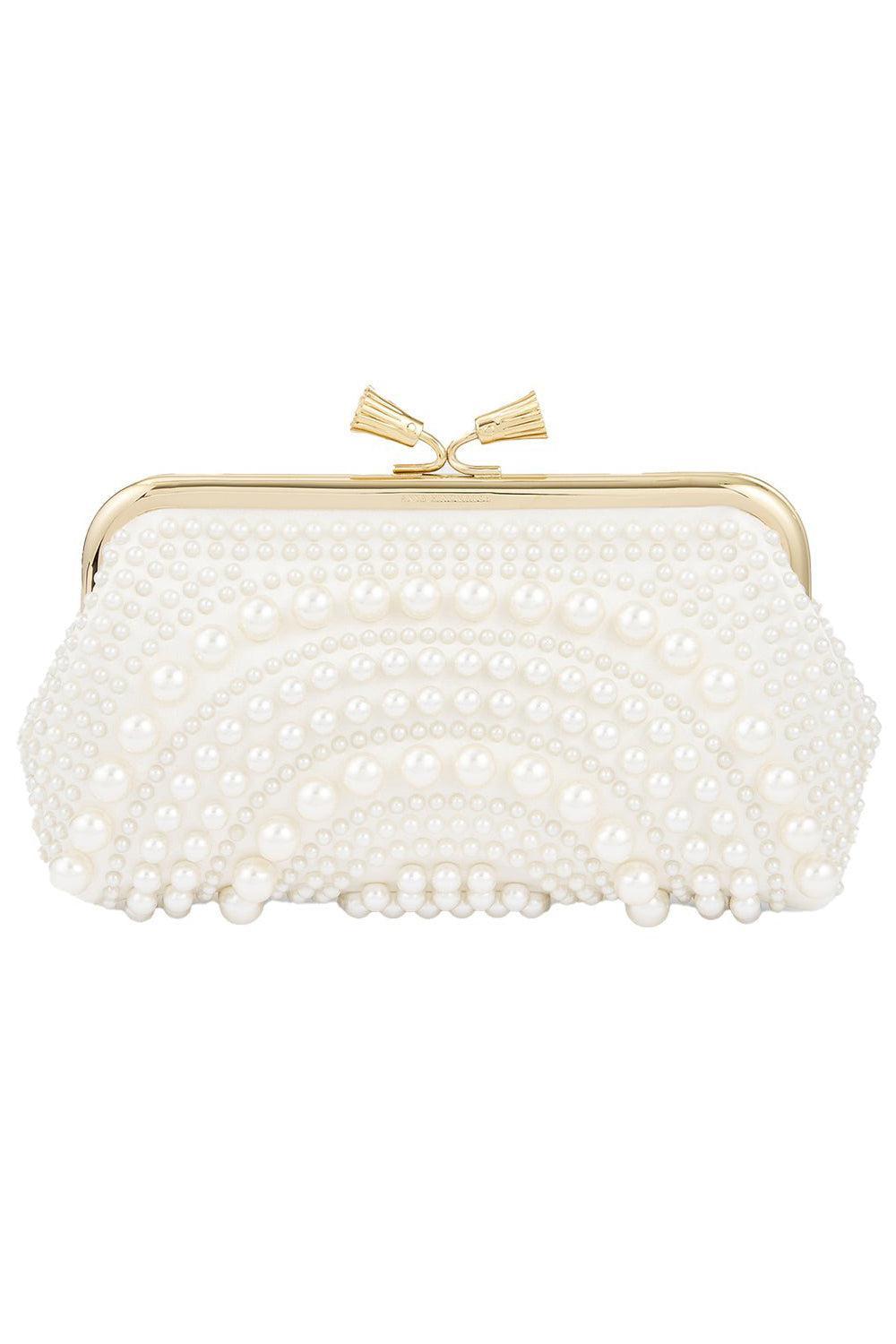Maud Tassel Clutch - Ivory