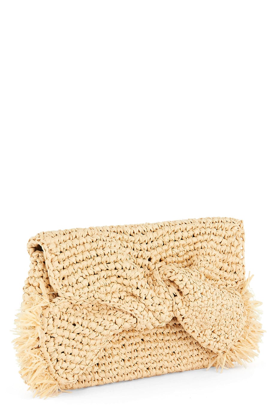 ANYA HINDMARCH-Bow Clutch - Natural-NATURAL