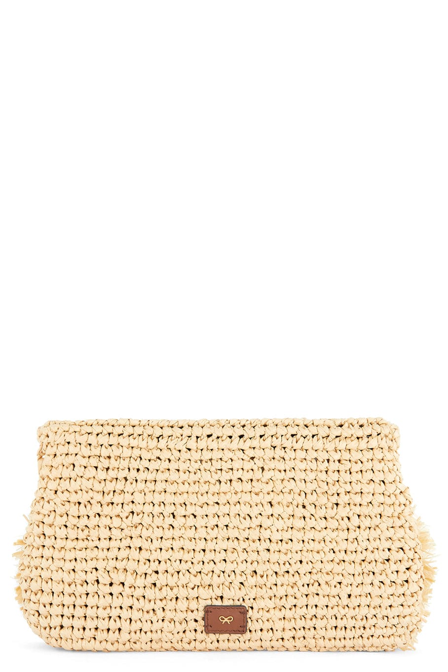 ANYA HINDMARCH-Bow Clutch - Natural-NATURAL